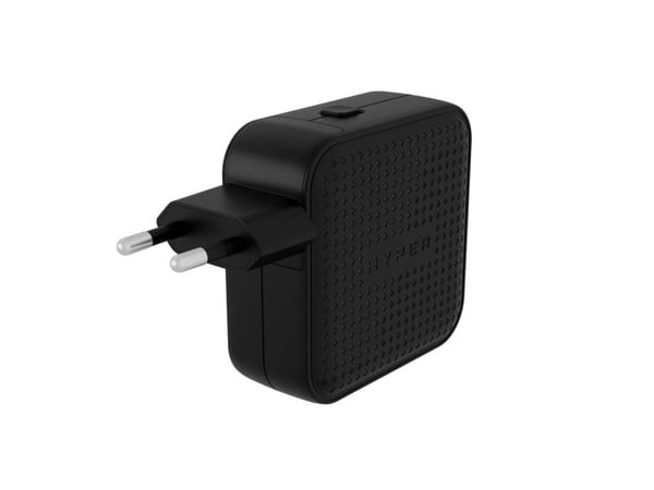 Targus HyperJuice - Strømadapter - GaN - 70 watt - QC 3.0, Power Delivery 3.0 + PPS - 3 utgangskontakter (USB, 2 x USB-C) - svart