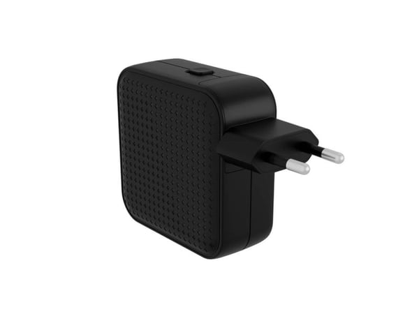 Targus HyperJuice - Strømadapter - GaN - 70 watt - QC 3.0, Power Delivery 3.0 + PPS - 3 utgangskontakter (USB, 2 x USB-C) - svart