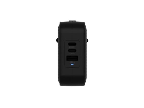 Targus HyperJuice - Strømadapter - GaN - 70 watt - QC 3.0, Power Delivery 3.0 + PPS - 3 utgangskontakter (USB, 2 x USB-C) - svart