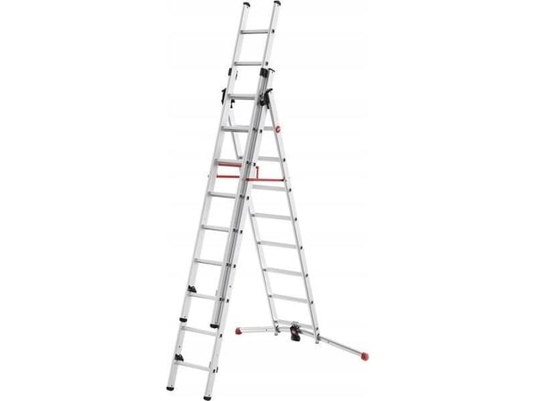 HAILO S100 Hailo ProfiLOT tikkaat yhdistettävissä alumiinista / 2x9+1x8 askelmaa 039309507
