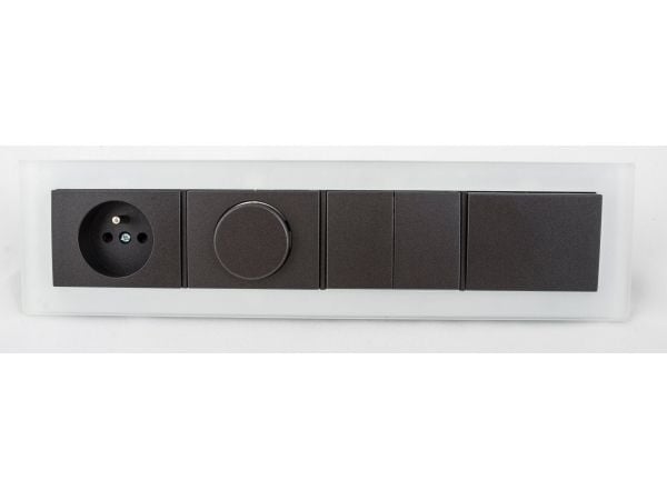 Ram R04V 4 platser vit glas XP