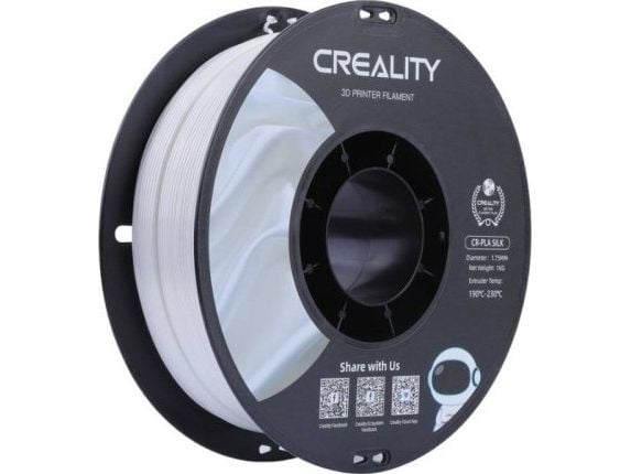 Creality3D - Hvit - 1 kg - boks - CR-Silk PLA filament (3D)