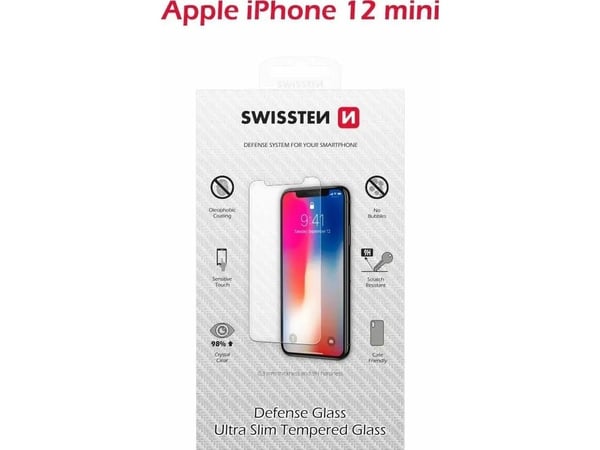 Swissten SV0154367010, Apple, iPhone 12 mini, Ripebestandig, 1 stykker