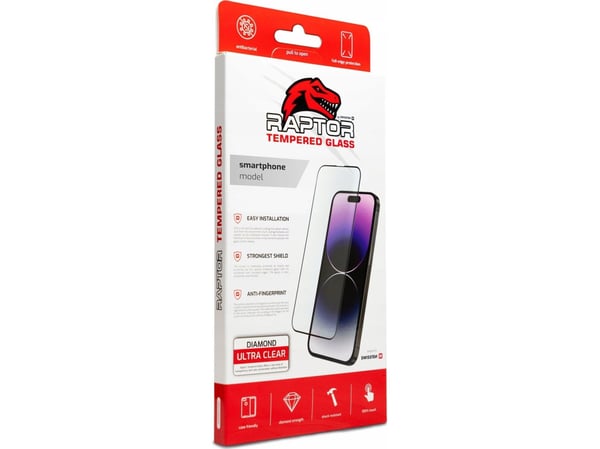 Swissten Raptor Diamond Ultra Clear 3D herdet glass til iPhone 15 Plus
