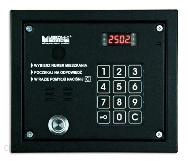 Laskomex CP-2503TP svart lydpanel med nøkkel-leser "Dallas"