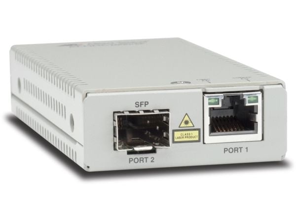 Allied Telesis AT MMC2000/SP - Fibermedieomformer - 1GbE - 10Base-T, 1000Base-X, 100Base-TX, 100Base-X, 1000Base-T - RJ-45 / SFP (mini-GBIC) - opp ...