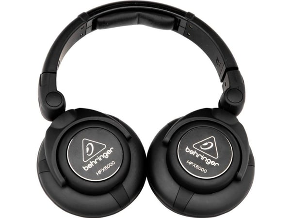 Behringer HPX6000, Koblet med ledninger (ikke trådløs), Hodetelefoner, Sort