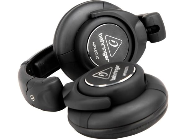 Behringer HPX6000, Koblet med ledninger (ikke trådløs), Hodetelefoner, Sort