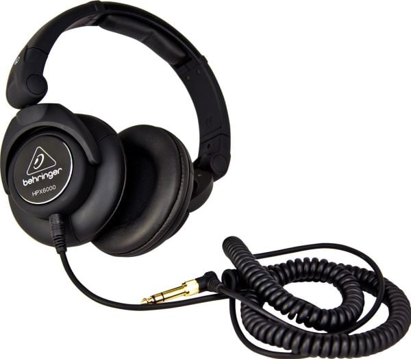 Behringer HPX6000, Koblet med ledninger (ikke trådløs), Hodetelefoner, Sort