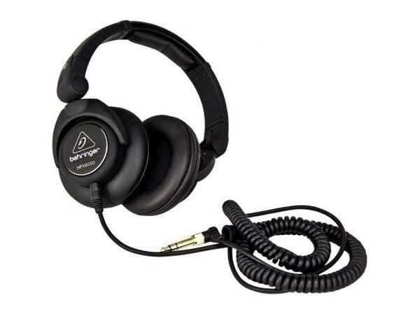 Behringer HPX6000, Koblet med ledninger (ikke trådløs), Hodetelefoner, Sort