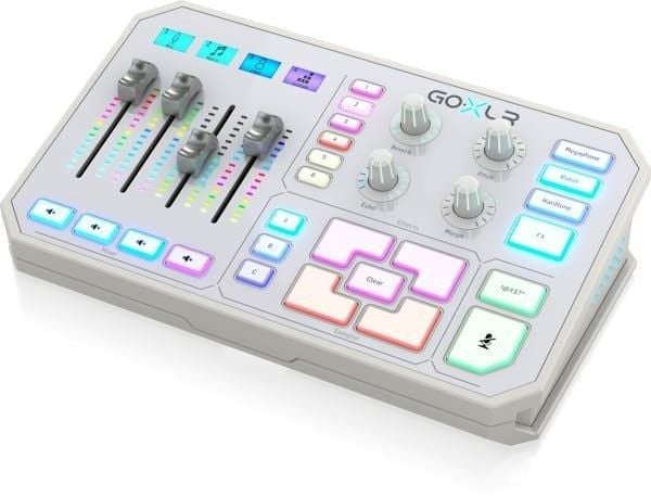 TC Helicon GO XLR-WH mixer/sampler för streaming vit
