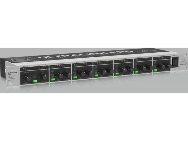 Behringer MX882 V2, 8 kanaler, Rack-montering, 15 W, Sort, Grå, Metallisk