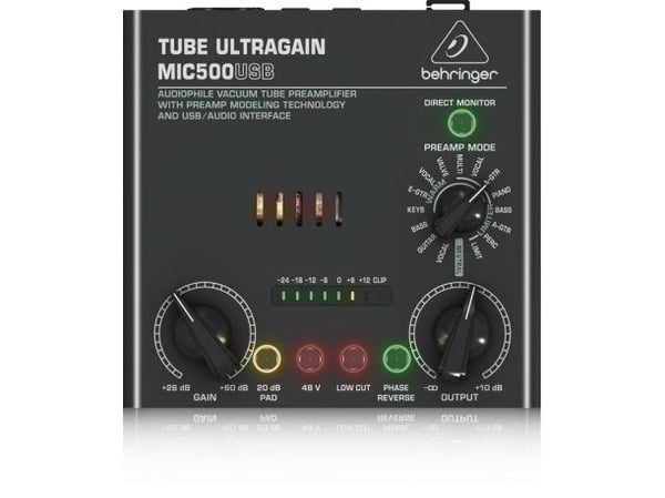 Behringer MIC500USB, Musta, USB B-tyyppi, 1 A, 12 V, 1 kpl