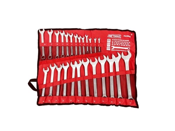 AW-Tools kombinert fastnøkkel AWTools AW39818; 6-32 mm; 25 stk.