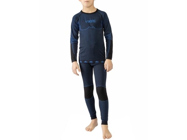 Termisk undertøy for barn Viking Riko svart-blå 500-14-3030-15 (116-128cm)