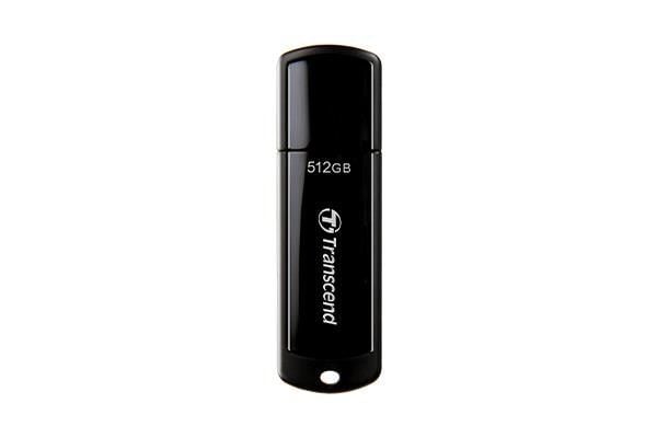Transcend JetFlash 700 - USB flash-enhet - 512 GB - USB 3.1 Gen 1 - svart