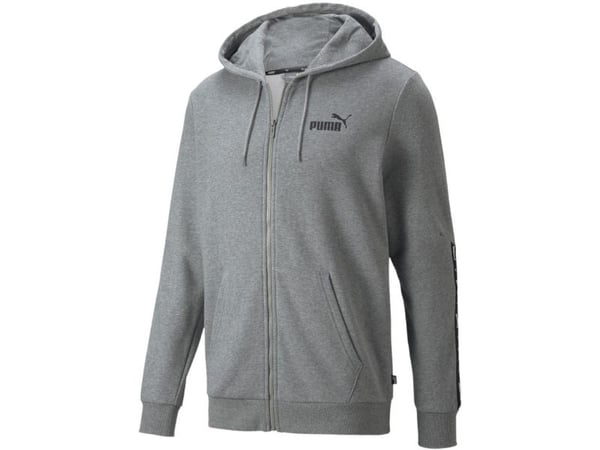 Puma ESS+ Tape Full-Zip huppari TR harmaa 848768 03