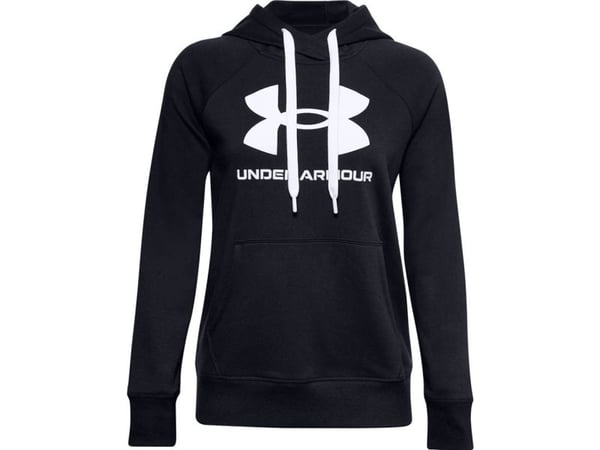 Bluza damska Under Armour Rival Fleece Logo Hoodie tamsiai juoda 1356318 001 (M)