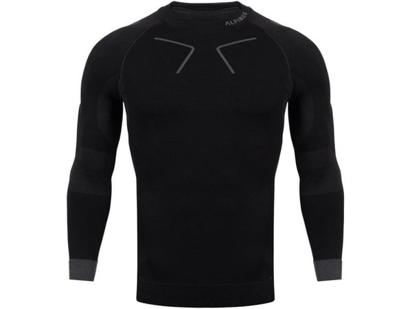Men's thermoactive sweatshirt Alpinus Tactical Base Layer black-gray GT43219 Men's thermoactive sweatshirt Alpinus Tactical Base Layer black-gray GT43219