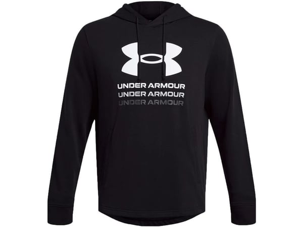Under Armour Bluza męska Under Armour UA Rival Terry Graphic Hoodie czarna 1386047 001 L