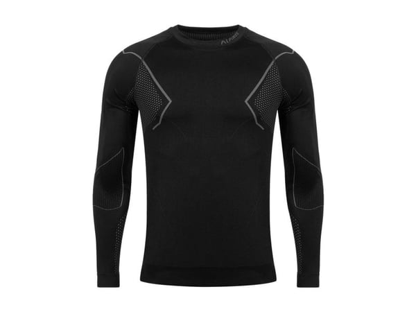 Men's thermoactive sweatshirt Alpinus Active Base Layer black-gray GT43189 S