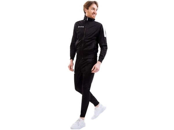 Givova Tuta Revolution Tracksuit Black & White TR033 1003 L