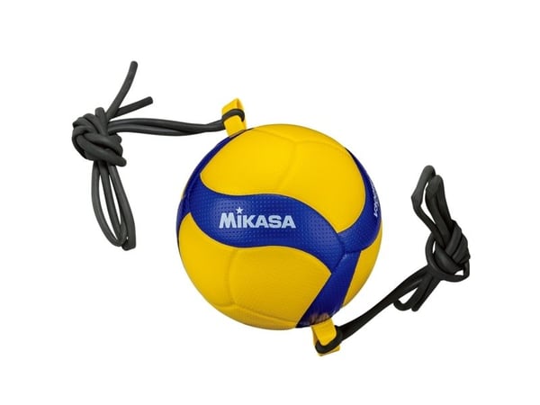 Mikasa volleyboll V300W-AT-TR med gummistroppar gul-blå stl. 5