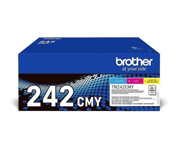 Brother TN242CMY Value Pack - 3-pack - gul, cyan, magenta - original - tonerpatron - for Brother DCP-9017, DCP-9022, HL-3142, HL-3152, HL-3172, MFC...