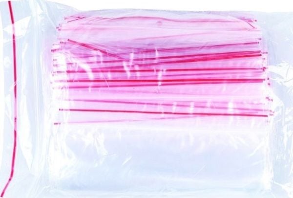 KONTORPRODUKTER Glidelåspose, LDPE, 150x200mm, 100stk, gjennomsiktig