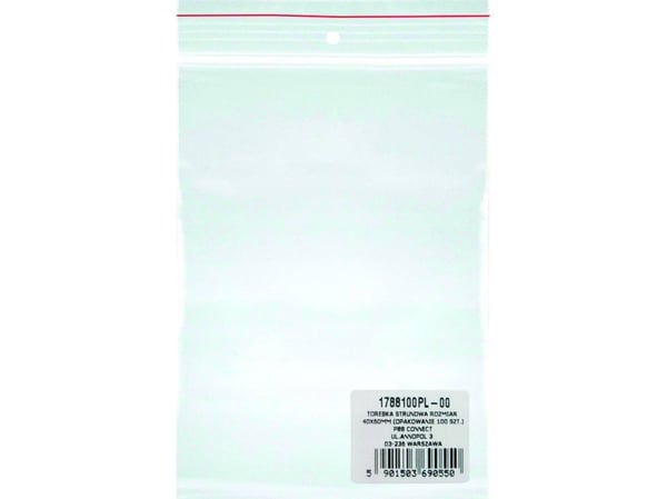 KONTORPRODUKTER Glidelåspose, LDPE, 160x160mm, 100stk, gjennomsiktig