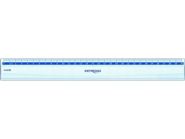 Keyroad plastlinjal KEYROAD – 30 cm, transparent, 24 stk. (pakke)