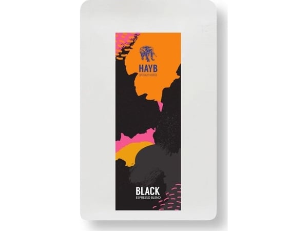 Kaffe i bønner HAYB Black Espresso Blend 250 g