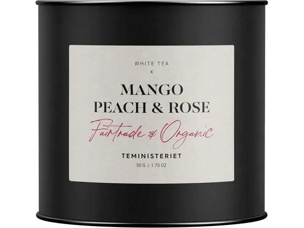 Ministeriet te Fairtrade, løs te Mango Peach & Rose 50 g