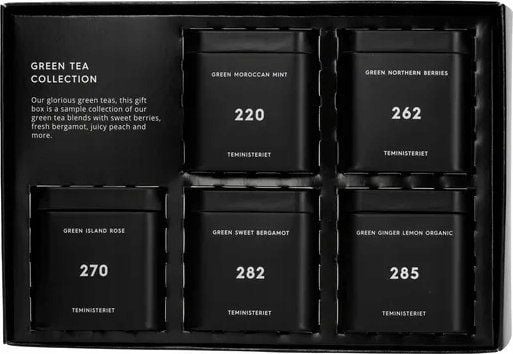 Teministeriet te-sett, brygget te, Green Tea Collection 150g