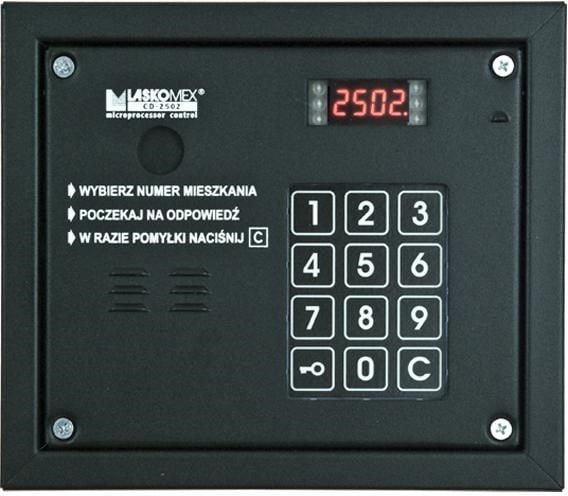 Laskomex CP-2503R svart lydpanel med RFID-nøkkel-leser