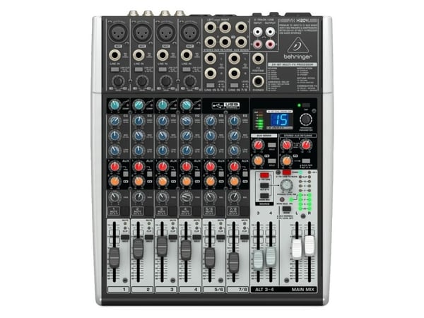 Behringer Xenyx X1204USB, 12 kanaler, Grå