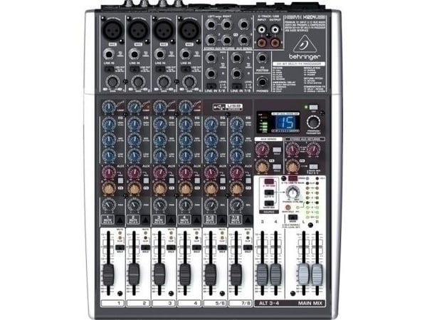 Behringer Xenyx X1204USB, 12 kanaler, Grå