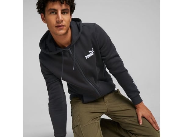 Puma ESS+ Tape Full-Zip huppari FL musta 670270 01