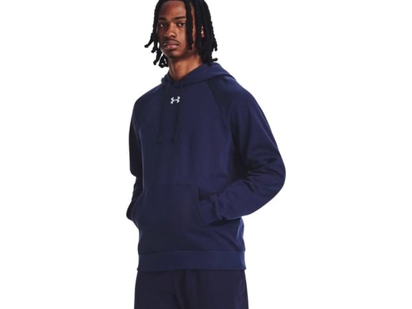 Under Armour Rival Fleece -huppari, tummansininen 1379757 410 L