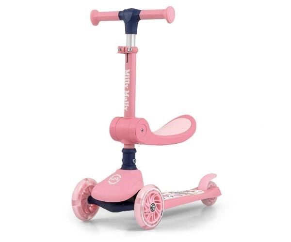 Milly Mally Fuzzy Classic sparkesykkel, rosa (Z-MIL-HU-20-61)