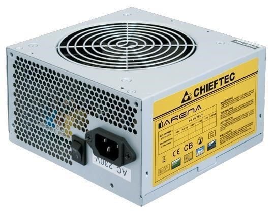 Chieftec iArena GPA-650S, 650 W, 200–240 V, 47–63 Hz, 4,5 A, aktiivinen, 120 W