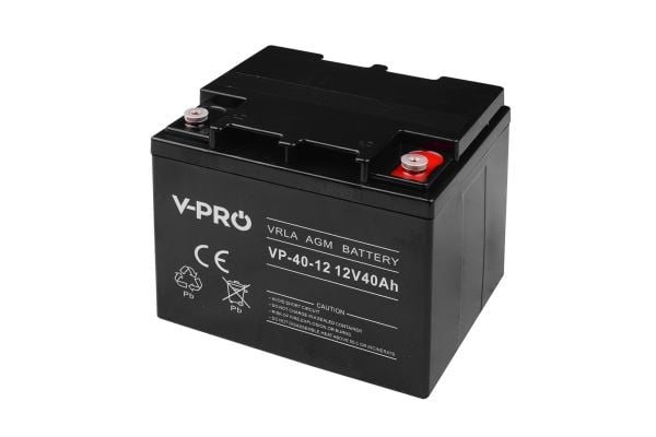 Volt VOLT AGM VPRO BATTERI 12V 40 Ah VRLA VEDLIKEHOLDSFRITT