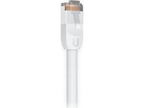 Ubiquiti UniFi - Koblingskabel - RJ-45 (hann) til RJ-45 (hann) - 3 m - 6 mm - STP - CAT 5e - formstøpt, utendørs, flertrådet, robust - hvit