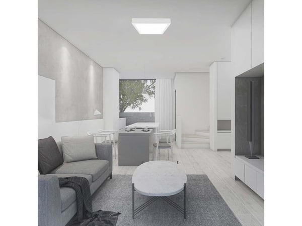 V-TAC LED taklampe kvadrat 30W 42 cm med bevegelsessensor V-TAC hvit VT-8630S nøytral