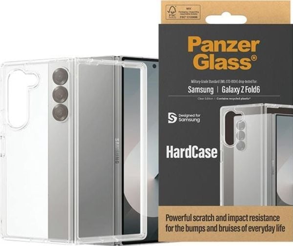 PanzerGlass HardCase - Baksidedeksel for mobiltelefon - termoplast-polyuretan (TPU), polykarbonat - gjennomsiktig - for Samsung Galaxy Z Fold6
