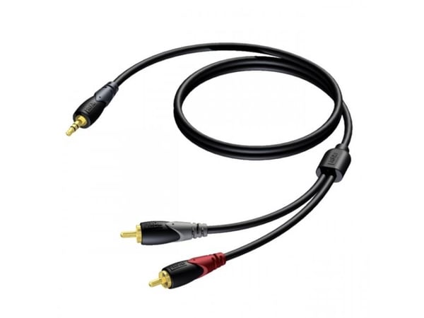 Procab Classic Series CLA711 - Lydkabel - mini-phone stereo 3.5 mm hann til RCA x 2 hann - 5 m