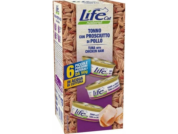 Life Pet Care Life Cat Karma våtfôr til katt tunkska/skinke 6x50g