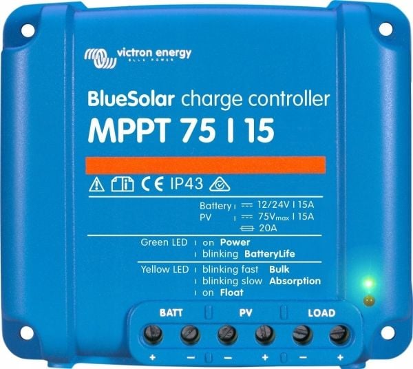 Victron Energy BlueSolar MPPT 75/15 opladningsregulator (opladningsregulator)
