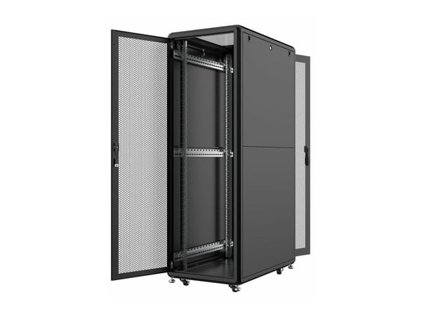 Lanview - Rack skap - 600 x 1000 mm, server line - free-standing - svart, RAL 9005 - 36U - 19"