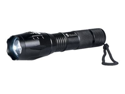 Libox LB0110, Käsikokoinen taskulamppu, Musta, Alumiini, Painikkeet, Rotaatio, LED, 1000 lm